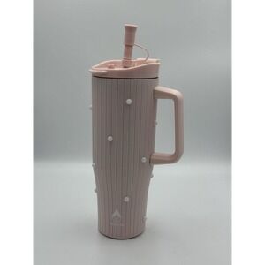 Light Pink & Pearl Wellness 40oz Tumbler With Straw
